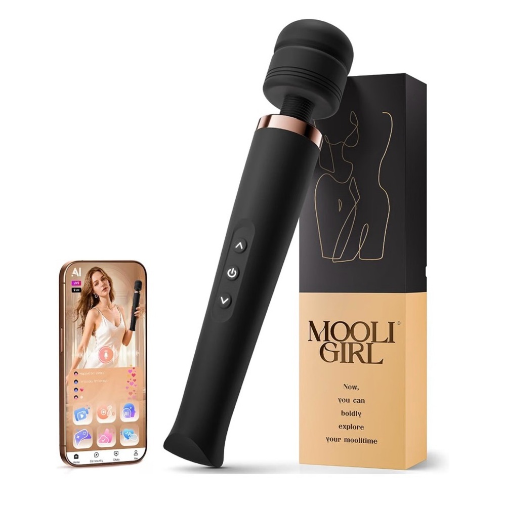 MOOLI GIRL Black Massage Wand
